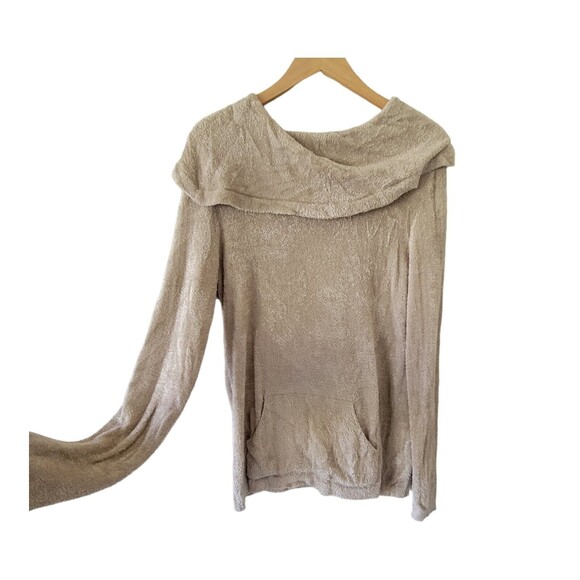 Soft Surroundings Sweater Plush Slouchy Over Sized Beige Medium - Picture 2 of 6